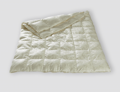 Christian Fischbacher Geneva 4-Saisons down comforter, silk paisley jacquard