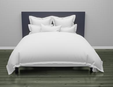 Christian Fischbacher Bed Linen "Color Frame" Satin white