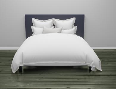Christian Fischbacher Bed Linen "Color Frame" Satin light gray