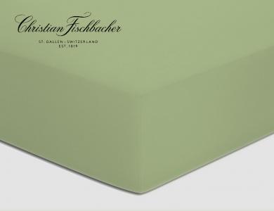 Christian Fischbacher fitted sheet Jersey - Gray green 054