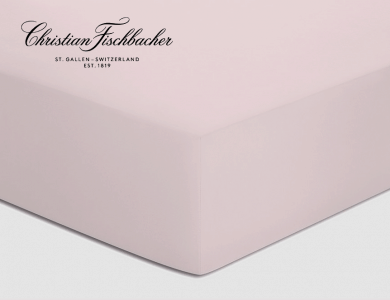 Christian Fischbacher fitted sheet Jersey - Light pink 828