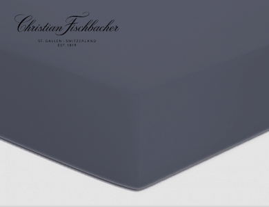 Christian Fischbacher fitted sheet Satin - Anthrazit 095