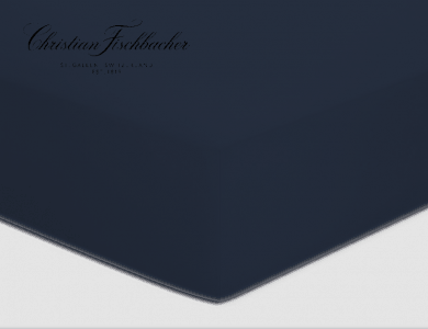 Christian Fischbacher fitted sheet Satin - Dark blue 861