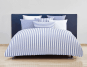 Christian Fischbacher Bed Linen "Seaside" Seersucker Fil a Fil blue
