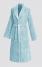 Terry bathrobe with shawl collar and belt inside for women artic green