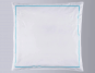 Christian Fischbacher Satin Duvet Cover Set Premium white with turquoise frame