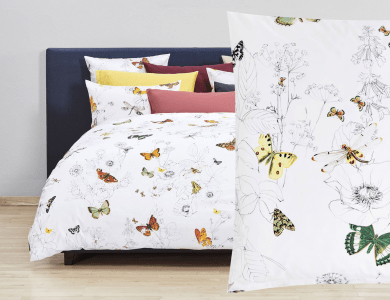 Christian Fischbacher "Papillon" Satin Bed Linen